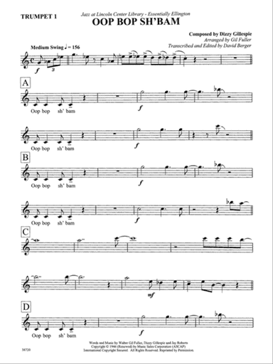 Oop Bop Sh'Bam: 1st B-flat Trumpet