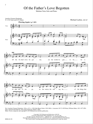 Of the Father's Love Begotten (Downloadable)