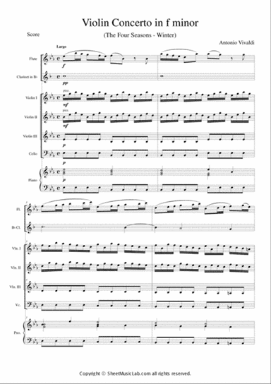 The Four Seasons - Winter 2nd Movement