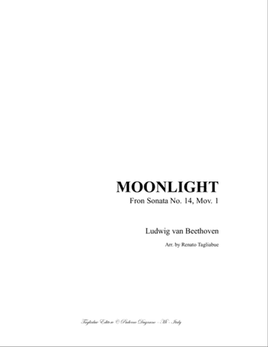 MOONLIGHT SONATA - 1st. Mov. - Arr. for organ 3 staff
