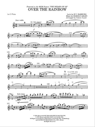 Over the Rainbow: Flute