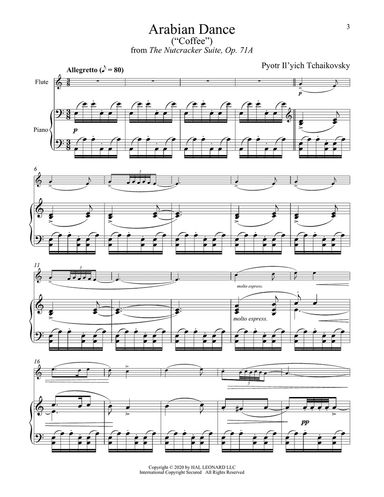 Arabian Dance (Coffee), Op. 71a (from The Nutcracker)