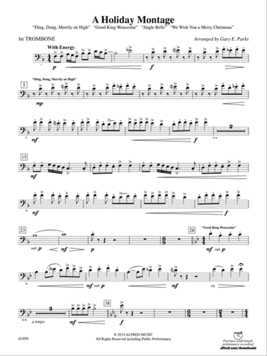 A Holiday Montage: 1st Trombone