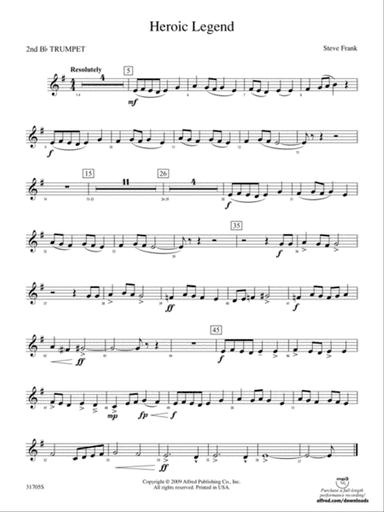 Heroic Legend: 2nd B-flat Trumpet