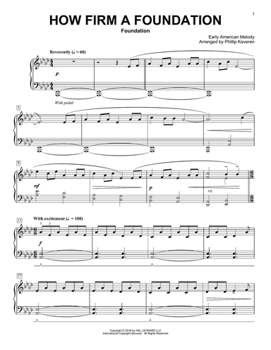 How Firm a Foundation (arr. Phillip Keveren)