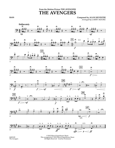 The Avengers (Main Theme) (arr. Larry Moore) - Bass
