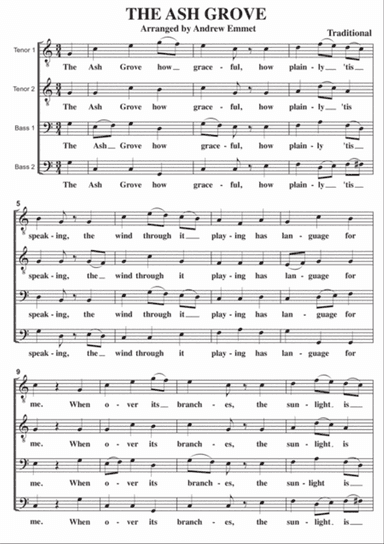 The Ash Grove A Cappella TTBB