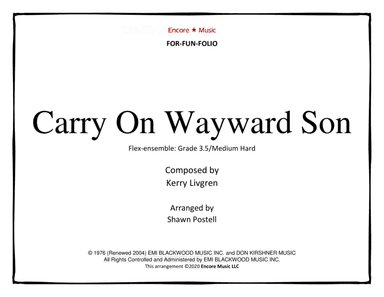 Carry On Wayward Son