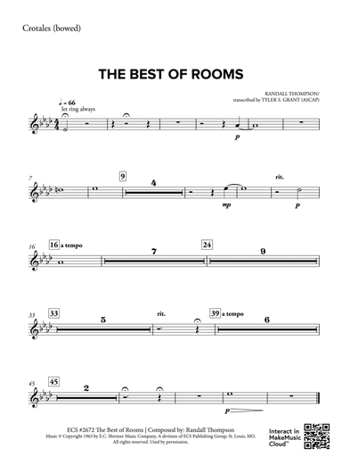 The Best of Rooms: Crotales (Bowed)