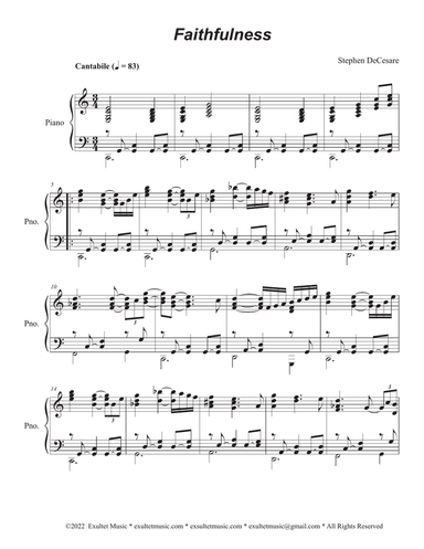 Faithfulness (Piano solo)
