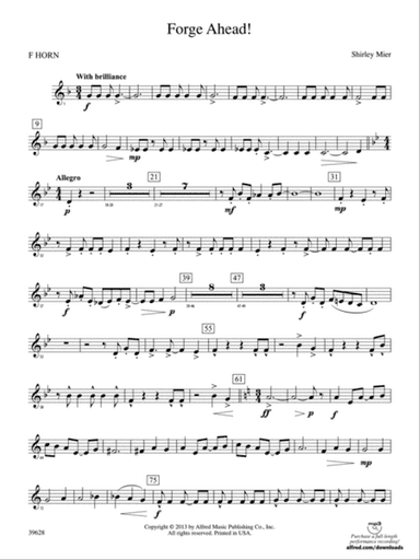 Forge Ahead!: 1st F Horn