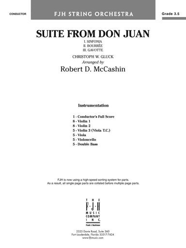 Suite from Don Juan: Score