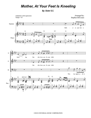 Mother At Your Feet Is Kneeling