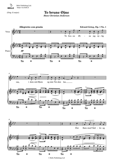 To brune Ojne, Op. 5 No. 1