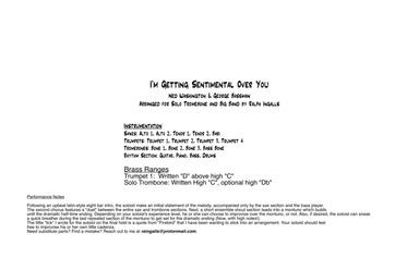 I'm Getting Sentimental Over You