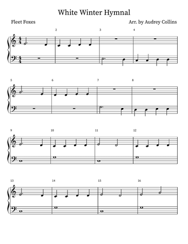 White Winter Hymnal