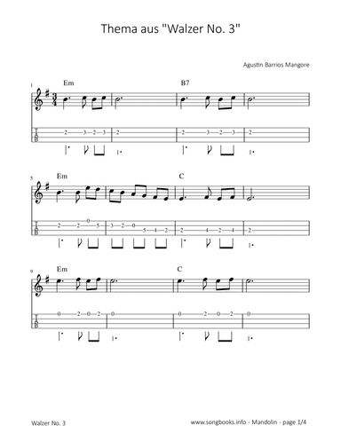 Theme from „Walzer No. 3“