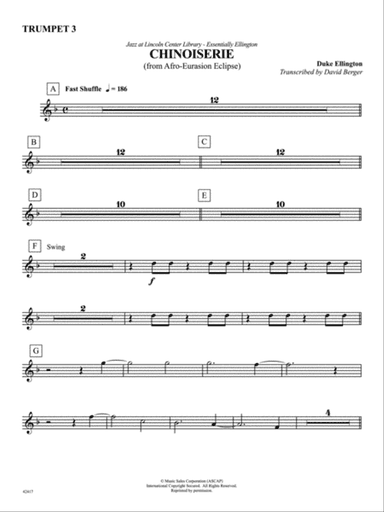 Chinoiserie (from Afro-Euroasian Eclipse): 3rd B-flat Trumpet