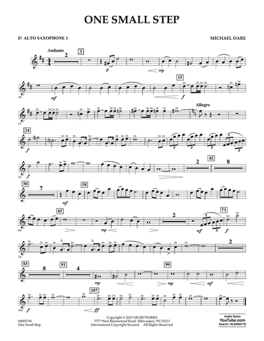 One Small Step - Eb Alto Saxophone 1