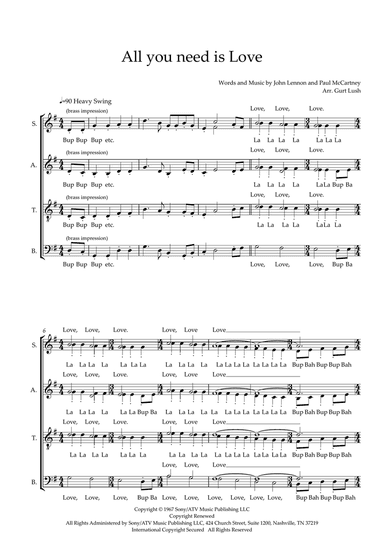 All You Need Is Love (arr. Sam Burns)