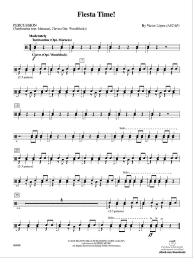 Fiesta Time!: 1st Percussion