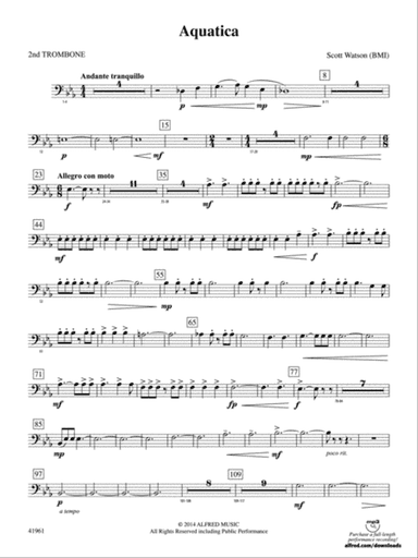 Aquatica: 2nd Trombone