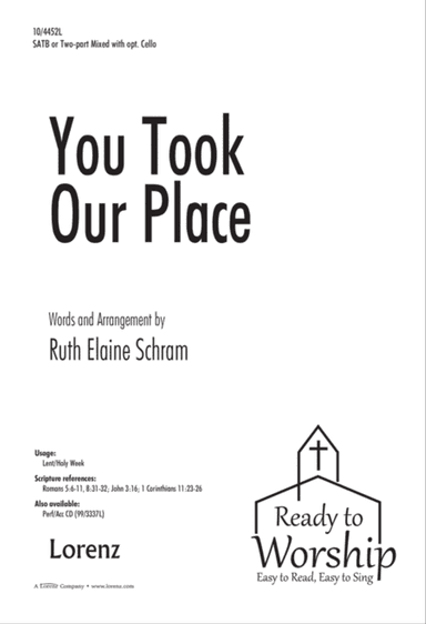 You Took Our Place