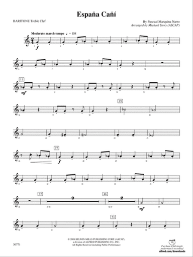 España Cañí: Baritone T.C.