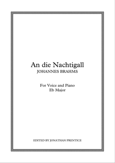 An die Nachtigall (Eb Major)