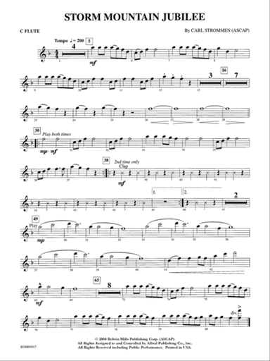 Storm Mountain Jubilee: Flute