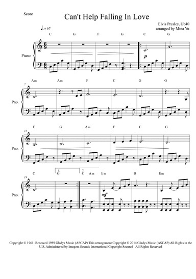 Can't Help Falling In Love