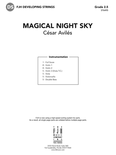 Magical Night Sky: Score