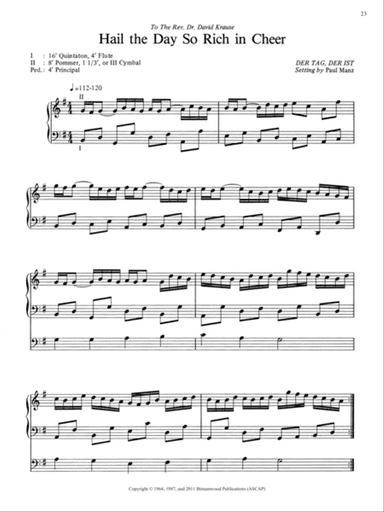 Hail the Day So Rich in Cheer (Downloadable)