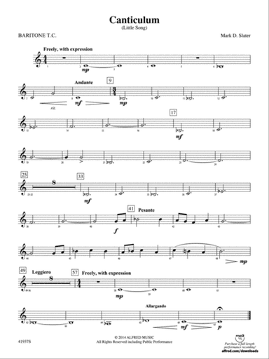 Canticulum: Baritone T.C.