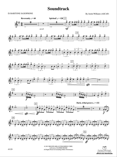 Soundtrack: E-flat Baritone Saxophone