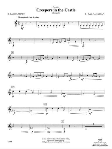 Creepers in the Castle: B-flat Bass Clarinet