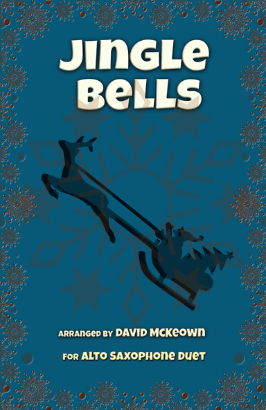 Jingle Bells, Jazz Style, for Alto Saxophone Duet