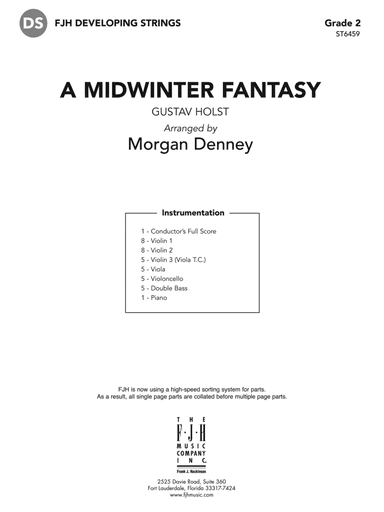 A Midwinter Fantasy: Score