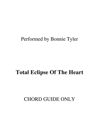 Total Eclipse Of The Heart