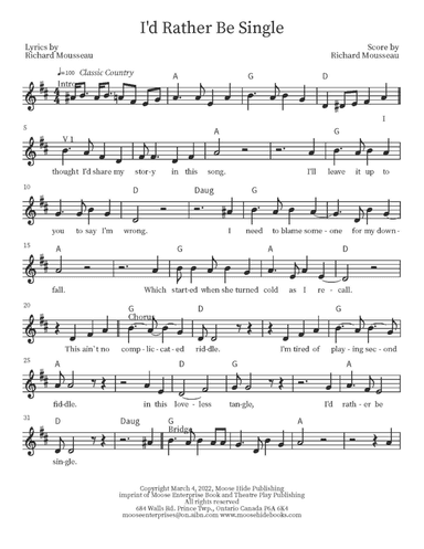 I'd Rather Be Single