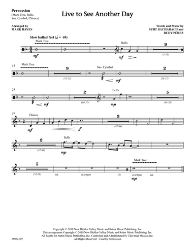 Live to See Another Day (arr. Mark Hayes) - Percussion