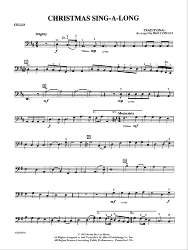 Christmas Sing-a-Long: Cello