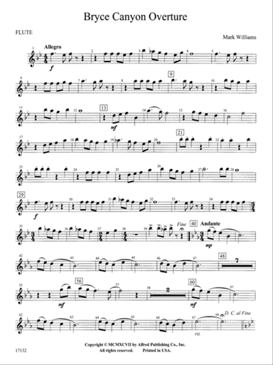 Bryce Canyon Overture: Flute