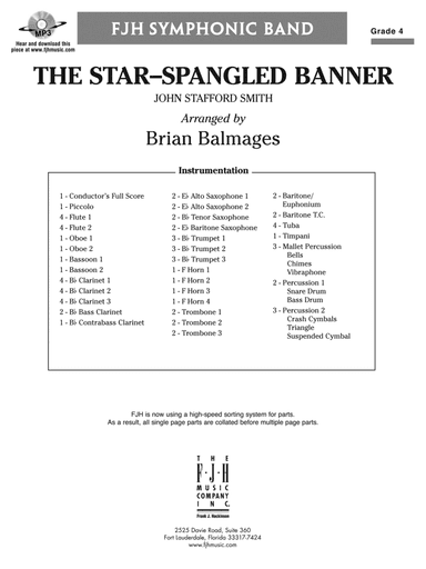 The Star-Spangled Banner: Score