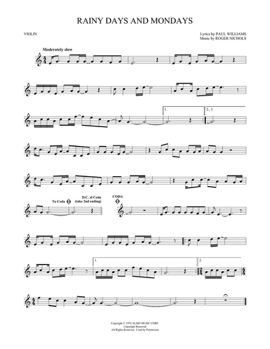 Rainy Days And Mondays