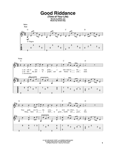 Good Riddance (Time Of Your Life)