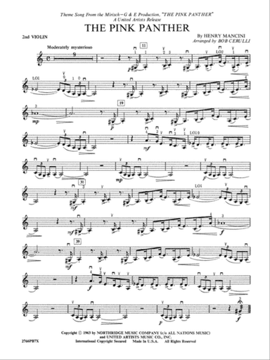 The Pink Panther: 2nd Violin
