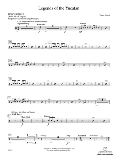 Legends of the Yucatan: 2nd Percussion