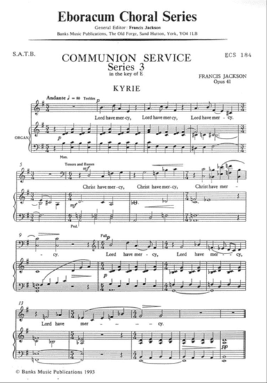 Communion Service In E