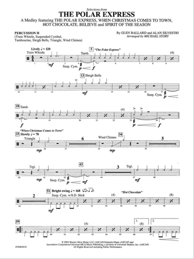 The Polar Express, Selections from: 2nd Percussion